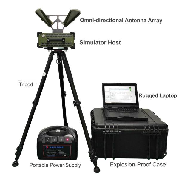 Lightweight Drone Detection System AM FM PM 20dBm With Wireless Remote Control