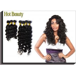 China Brazilian Virgin Human Hair Extensions Brown , Remy Big Curl Hair supplier