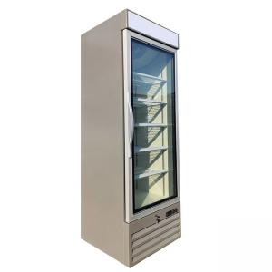 Glass Front Upright Freezer / Glass Door Freezer Merchandiser Environmentally Friendly