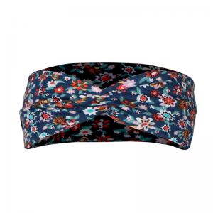 China 100% cotton Women Head Scarves Floral Elastic Headband for Running supplier