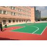 Badminton Court Rubber Sports Flooring With Hard Top Environmental Friendly