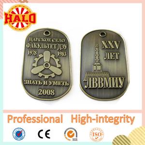 China Zinc alloy custom military dog tag supplier