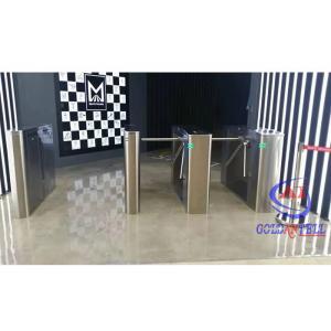 China High Security 110v Pedestrian Turnstile Gate Access Control Two Ways For Gyms supplier