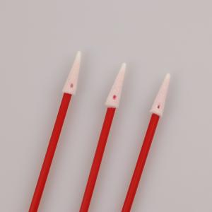 China 100pcs Industrial Use Red PP Stick Mini Pointed Foam Swab For Headset Cleaning supplier
