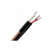 Trenzado micro del cable coaxial el 95% CCA del CCTV RG59 con el cable siamés del poder del CCA