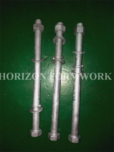 HDG M16 Concrete Forming Accessories Bolts And Nuts With Spring Washers For