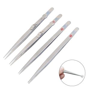 China Stainless Steel Jewelry Tweezers Tools Anti Slip Pointed Fine supplier
