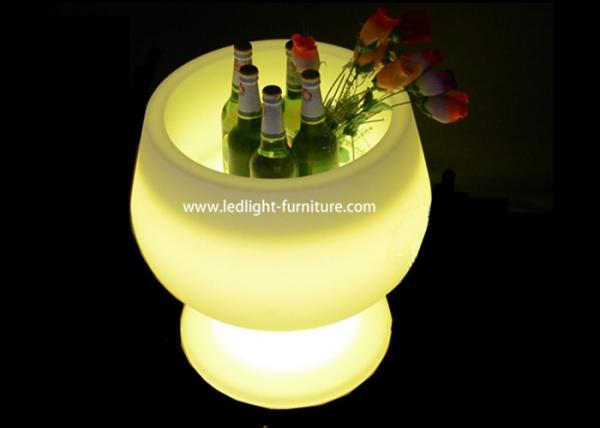 Goblet Cup Shaped LED Ice Bucket / Light Up Wine Bucket For Bottle Holder