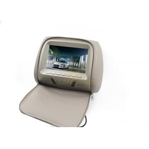 China 7 Universal Headrest Tft Lcd Monitor With Copy Leather Pillow Beige Color 800*RGB*480 supplier