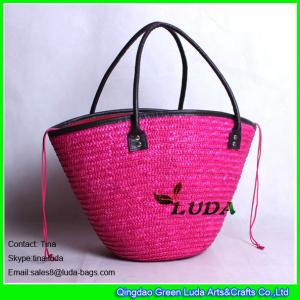 LUDA cute girls handbags handmade tote bag wheat straw bags for beach