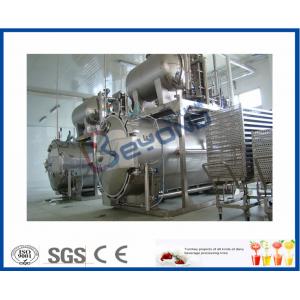 Industrial Dairy Milk Pasteurization Equipment , 0.6MPa Bottle Steam Sterilizer