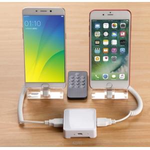 China COMER alarm display skeleton holders for handsets stands with security and price tags wholesale