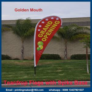 China Medium Size Printed Teardrop Flags Banners supplier