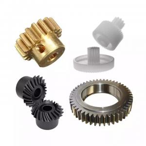 China Precision CNC Turning Parts Stainless Steel Copper Brass Plastic Bevel Pinion Spur Gear supplier