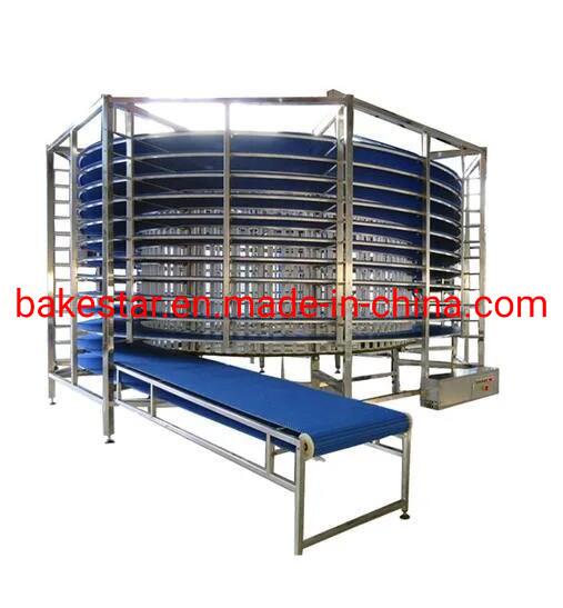                  Automatic Commercial Stand Toast Bread Spiral Cooling Belt Conveyor Tower Machine China Factory             