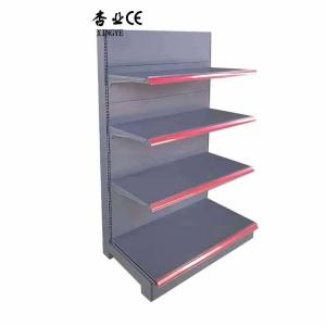 Factory Custom sized color new design advertising display shelves supermarket shopping shelf