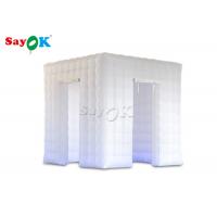 China Christmas Photo Booth SGS Inflatable Cube Photo Booth With Two Doors For Wedding Party Rental on sale