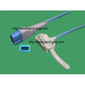 China Spacelabs Adult Spo2 Sensor Finger Clip 10 Pin For Hospital Grey Blue Color supplier