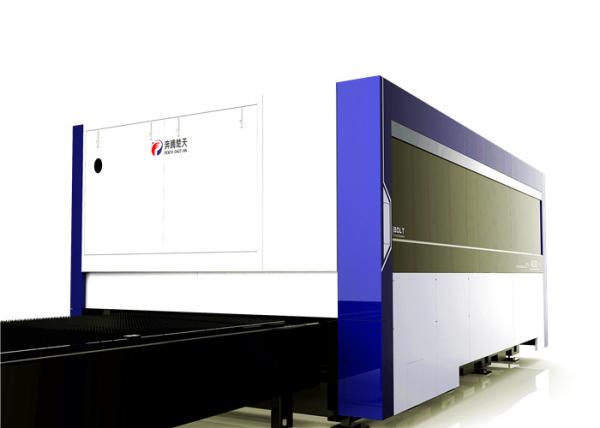 CNC Gantry Sheet Metal Laser Cutting Machine Full Enclosure with Fast Pallet Exchanger