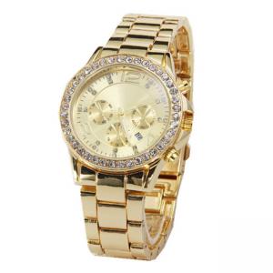 OEM Jewelry alloy quartz movement watch , 3 ATM waterproof mens fashion watches