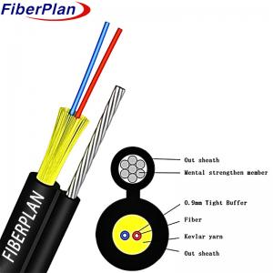 China Fiber To The Home Aerial Drop Cable Aramid Yarn 2 Core FTTH supplier