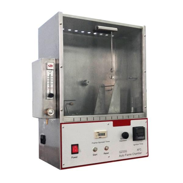 ASTM D1230 FTMS 191 45度燃焼試験機 CFR 16 繊維衣料品 難燃性試験機