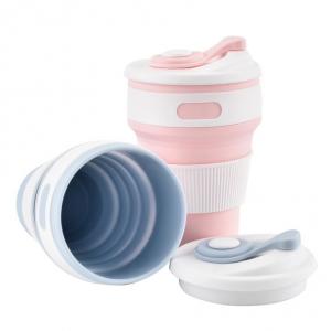 China 350ml Collapsible Travel Water Bottle , Silicone Collapsible Travel Cup supplier