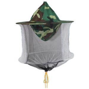 China Camouflage Bee Veil Hat High Safety Double Inner Layer Elaborate Shrinkable Design supplier