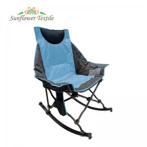 China Outdoor Furniture Folding Heated Rocking Chair 6.5kg Camping Beach Fishing Swing supplier