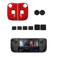 China Silicone Cover Set For Steam Deck 10 IN 1 Thumb Grips Tempered Film Sticker on sale