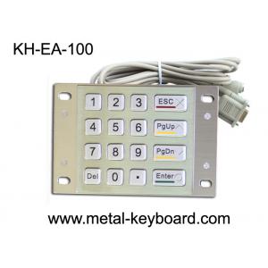 China 16 Keys Metal Panel Mount Numeric Keypads for Access Entry Kiosk supplier