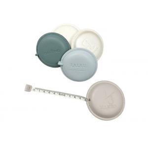 China 70mm Round Personalized retractable cloth tape measure Soft PU clothing measuring tape supplier