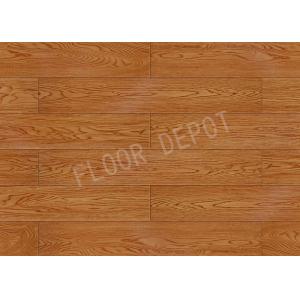 AC4 V Groove Waxed EIR HDF Laminate Flooring , Natural Wood Laminate Flooring 12mm Thickness