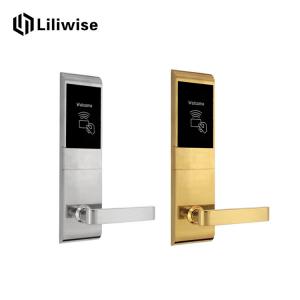 China Key Card Hotel Electronic Door Locks Zinc Alloy For Apartment Residential supplier