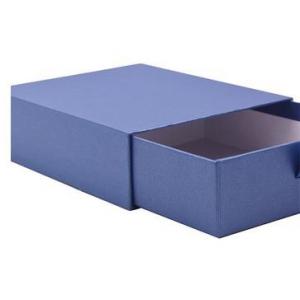 Blue Foldable Paper Box Storage Drawer Gift Box Art Paper Matt Lamination