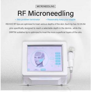 Portable Fractional RF Microneedling Machine For Acne Scars / Skin Rejuvenation