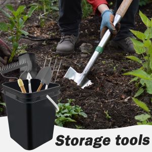 China Square Bucket With Lid,Industries Barrels With Lid And Plastic Handle,Rain Buckets,Food Storage Containers DIY Label Stickers Towel And Brush For Paint Storage Tank Crafts wholesale