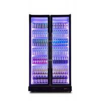 China R290a Two Door Refrigerator Glass Door Wine And Beverage Coolers For Bar on sale