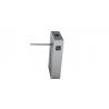 Office Entrance Drop Arm Turnstile SS304 Stainless Steel Half Height With Alarm