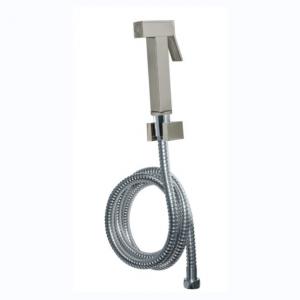 Light Grey Brass Hand-Held Bidet Sprayer for Sustainable Hot and Cold Bathroom Sets