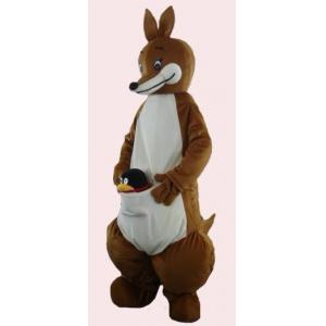China Handmade lovely full-body kangaroos mascot cartoon cosplay costumes for kids supplier