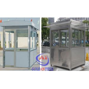 China Steel Structure Portable Security Guard Room A Light In The Middle supplier