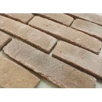 China Clay Facing Exterior Thin Brick Veneer Rustic Type Thin Brick Tiles For Hotels Wall Decoration on sale