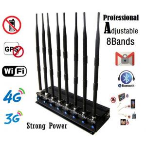 China 433MHz 315MHz Alarm Mobile Phone Signal Jammer Adjustable With Cooling Fan wholesale