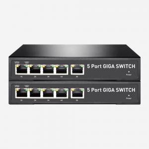 China 5 Port Gigabit Smart PoE Switch 10Gbps IGMP Snooping Web Smart Switch supplier