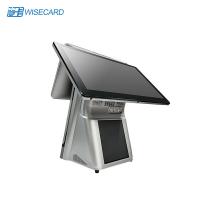China Wisecard WCT-C1 Dual Screen POS Machine 15.6 Inch Touch POS Terminal Desktop on sale