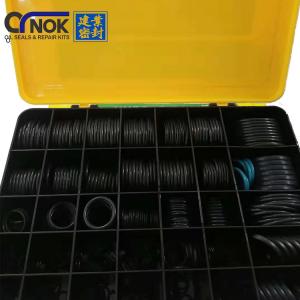 Resistência de óleo O Ring Boxes NBR HNBR FKM O Ring Kit For Hydraulic Sealing