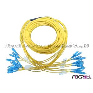 China El tipo puente multifilar del desbloqueo de la fibra óptica, 12 fibras aviva hacia fuera el SC del cordón de remiendo al SC supplier