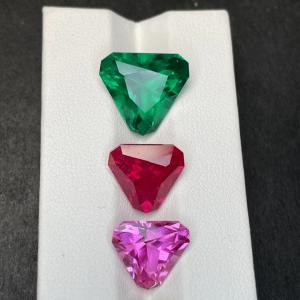 Heart Shaped Diamond Emerald Amethyst Ruby Emerald Sapphire Topaz OEM Service