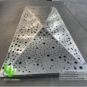 China 3D Aluminum Facade System Metal Sheet With Perforation Pattern For Exterior Wall Cladding Decoration wholesale